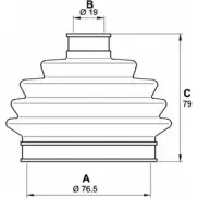 Комплект пылника, приводной вал OPEN PARTS K VVII8 SJK7020.00 2774687 ZZ7ZK