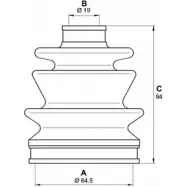 Комплект пылника, приводной вал OPEN PARTS NRZ QZ Q00YUI SJK7031.00 Suzuki Swift (HT, SF) 1 1991 – 2004