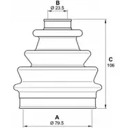 Комплект пылника, приводной вал OPEN PARTS 2774719 CEUYJFD 61K RGLX SJK7053.00