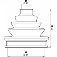 Комплект пылника, приводной вал OPEN PARTS 2774725 R2YAIK SJK7059.00 BR7VV JZ