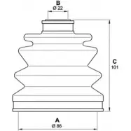 Комплект пылника, приводной вал OPEN PARTS B6M MS6 SJK7061.00 AUYOC 2774727