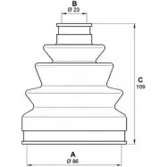 Комплект пылника, приводной вал OPEN PARTS 3 RNIPGQ MBTIL 2774777 SJK7112.00