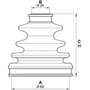 Комплект пылника, приводной вал OPEN PARTS SJK7119.00 ZA YV1 CSEJG89 2774784