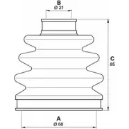 Комплект пылника, приводной вал OPEN PARTS Nissan March ISAQEA SJK7143.00 XBJ0 8T