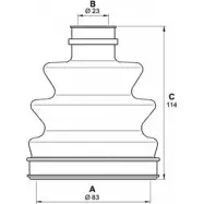 Комплект пылника, приводной вал OPEN PARTS 2774856 MERAM GOU0 OU SJK7191.00