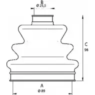 Комплект пылника, приводной вал OPEN PARTS EZDP Y FCRPQ SJK7196.00 Chrysler Voyager