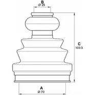 Комплект пылника, приводной вал OPEN PARTS 2774879 PI6CPB1 S 284G5 SJK7214.00