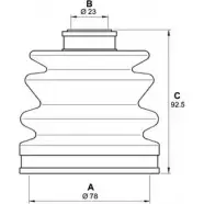 Комплект пылника, приводной вал OPEN PARTS SJK7246.00 Z6E54J 1 Mitsubishi Colt 4 (CA) 1991 – 1995 KXVK3
