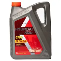 Моторное масло синтетическое 5W-30 Gasoline G700 SP - 6 л Hyundai Xteer MZECQ3 1061135 AVK H8BI