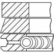 Комплект поршневых колец GOETZE Mitsubishi 1DS V2 08-288000-90DR