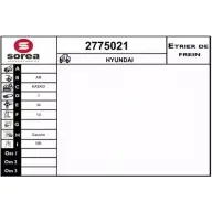 Тормозной суппорт EAI AQNS D 3596404479605 2775021 Hyundai Veloster (FS) 1 2011 – 2017
