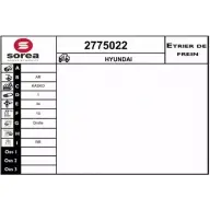 Тормозной суппорт EAI 2775022 ZFRLAQ Z Hyundai Veloster (FS) 1 2011 – 2017 3596404479704