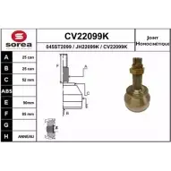 Шрус граната EAI 0 45ST2099 CV22099K CV22099K 2803676
