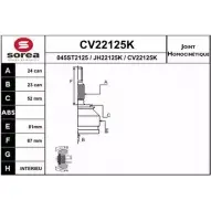 Шрус граната EAI CV22125K CV22125K 2803713 045ST2 125
