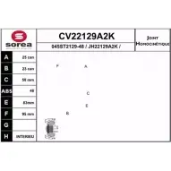 Шрус граната EAI 045ST2129- 48 CV22129A2K Hyundai Getz (TB) 1 2002 – 2011 CV22129A2K