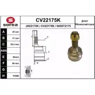 Шрус граната EAI Peugeot 405 CV22175K CV22175K 045 ST2175