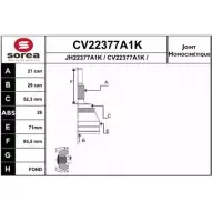 Шрус граната EAI Renault Kangoo (KC) 1 Минивэн 1.5 dCi 61 л.с. 2005 – 2010 045ST2 377-26 CV22377A1K CV22377A1K