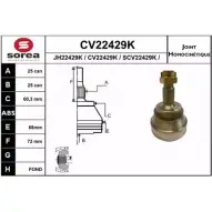 Шрус граната EAI Mercedes A-Class (W169) 2 2004 – 2012 CV22429K CV22429K 045ST 2429