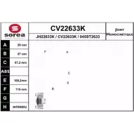 Шрус граната EAI CV22633K CV22633K 0 45ST2633 2804352