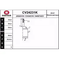 Шрус граната EAI CV24231K CV24231K Opel Vectra (C) 3 Универсал 1.9 CDTI (F35) 100 л.с. 2005 – 2008 045 ST4231