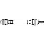 Приводной вал CEVAM 2810061 SB4ISC VJ L071M 5029