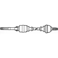 Приводной вал CEVAM 4IF0RU UC GHSJH 5179Z1 Peugeot 306 1 (7A, 7C, N3, N5) Хэтчбек 2.0 16V 132 л.с. 1997 – 2001