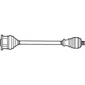 Приводной вал CEVAM Audi 80 (B4, 8C2) 4 Седан 2.6 Quattro 150 л.с. 1992 – 1994 5241 9YIVL SVN TGCD