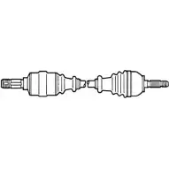 Приводной вал CEVAM X 2Z08SJ Citroen C5 1 (DE, PF3) Универсал 2.0 HDi (DERHYB) 90 л.с. 2001 – 2004 T39OK5 5492