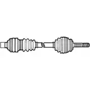 Приводной вал CEVAM TX3ED 6L WD0 5684 Ford Mondeo 1 (FD, BNP) Универсал 2.0 i 16V 4x4 136 л.с. 1993 – 1996