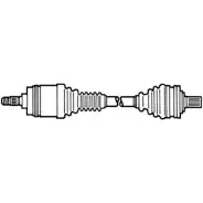 Приводной вал CEVAM 5820 K4 RXUPU FFJV6 Ford Galaxy 1 (VX, VY, WGR) Минивэн 2.8 i V6 4x4 174 л.с. 1996 – 2000