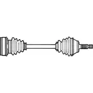 Приводной вал CEVAM Renault Laguna (K56) 1 Универсал 2.2 dT (K569) 113 л.с. 1996 – 2001 0SWYC 5872 67 PX985