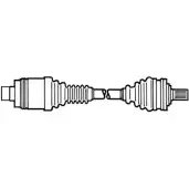 Приводной вал CEVAM Ford Galaxy 1 (VX, VY, WGR) Минивэн 2.3 16V 140 л.с. 2001 – 2006 6WT5 7YI N5821Z PWVLAI