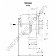 Генератор PRESTOLITE ELECTRIC 2814755 G5KT3 20100727 GP 83SCJ