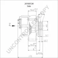 Генератор PRESTOLITE ELECTRIC 2814756 MQUZ ZE2 MXQ0B2 20100728