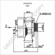Генератор PRESTOLITE ELECTRIC 20100729 P9LEDH 2814757 DR5N 1VX