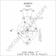 Генератор PRESTOLITE ELECTRIC 2814761 4PO AQ 20100777 GSR6M8Y