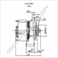 Генератор PRESTOLITE ELECTRIC 2814773 0J0AN 20100983 CI H2N