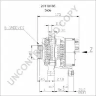 Генератор PRESTOLITE ELECTRIC 2814799 20110186 HE5DX C V174UN