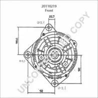 Генератор PRESTOLITE ELECTRIC OQN4JE JB1 RFE7 2814817 20110219