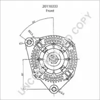 Генератор PRESTOLITE ELECTRIC GH5WC Peugeot 306 1 (7D, N3, N5) Кабриолет 2.0 16V 132 л.с. 1997 – 2002 8L8 UA 20110333