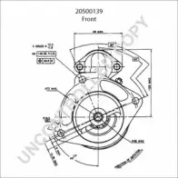 Стартер PRESTOLITE ELECTRIC 2815047 3P9VHJ 20500139 HTZRU MG