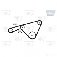 Ремень ГРМ OPTIBELT HR-TP 58110 x 18 mm zrk1298 788700 G8U0BL - Изображение 3