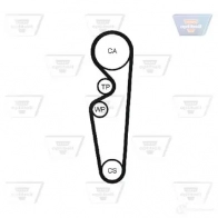 Комплект ремня ГРМ OPTIBELT HR 58097 x 21,6 mm kt1062 ZRK1108 787670 - Изображение 2