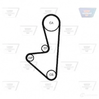 Комплект ремня ГРМ OPTIBELT 787993 KT1370W1 kt1370 HRL 58104 x 17 mm - Изображение 3