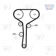 Комплект ремня ГРМ OPTIBELT HR 76128 x 27 mm kt1312 787922 ZRK1183 - Изображение 3