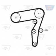 Комплект ремня ГРМ OPTIBELT 787951 HR 40847 x 24 mm ZRK 1113 kt1339 - Изображение 2