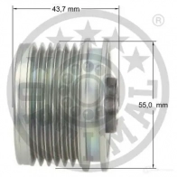Обгонная муфта генератора OPTIMAL 9 NVZCC F5-1061 1285934 4031185668217 - Изображение 3