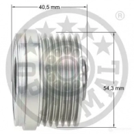 Обгонная муфта генератора OPTIMAL 1285912 Z7 E95 F5-1039 4031185667999 - Изображение 3