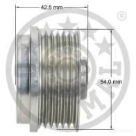 Обгонная муфта генератора OPTIMAL F5-1049 4031185668095 1285922 Q GZZD - Изображение 3