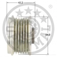 Обгонная муфта генератора OPTIMAL 0QHC N 1286030 4058787043259 F5-1166 - Изображение 3